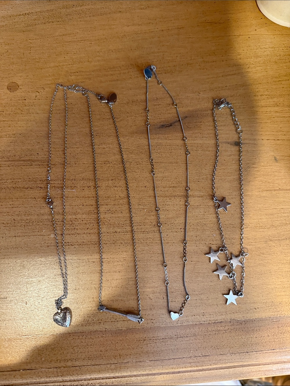 Silver necklace set